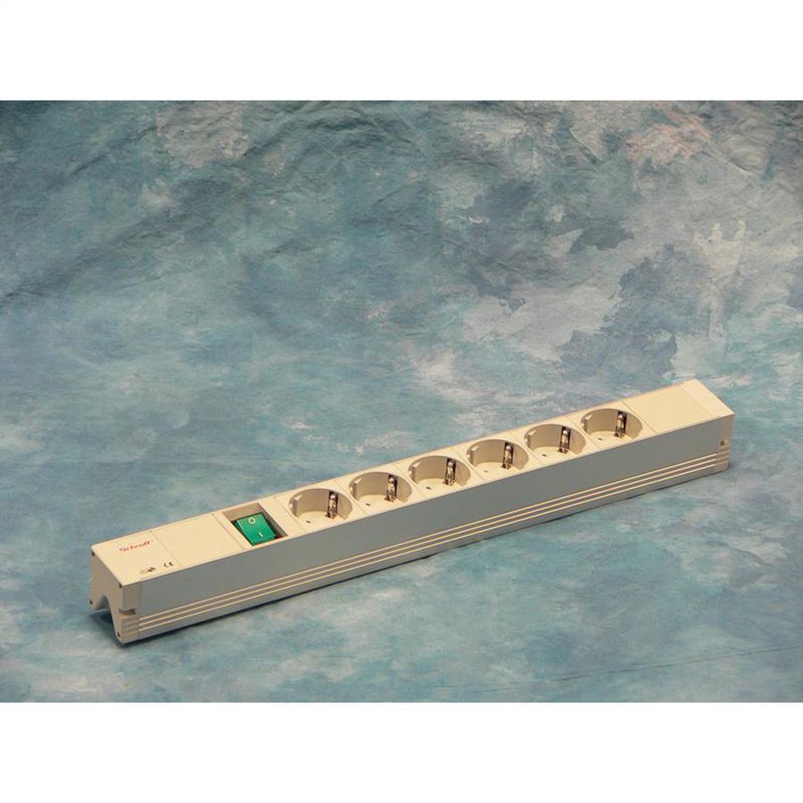 SCHROFF socket outlet with earthing contact, Wieland-STDL.WIEL/protective contact 6DO.SCHALT