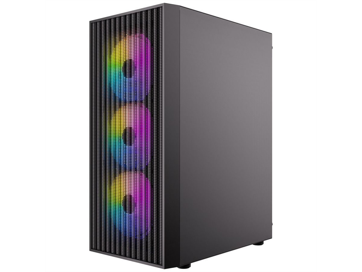 ANTEC AX27 RGB Elite PC case Midi Tower Gaming ATX, black