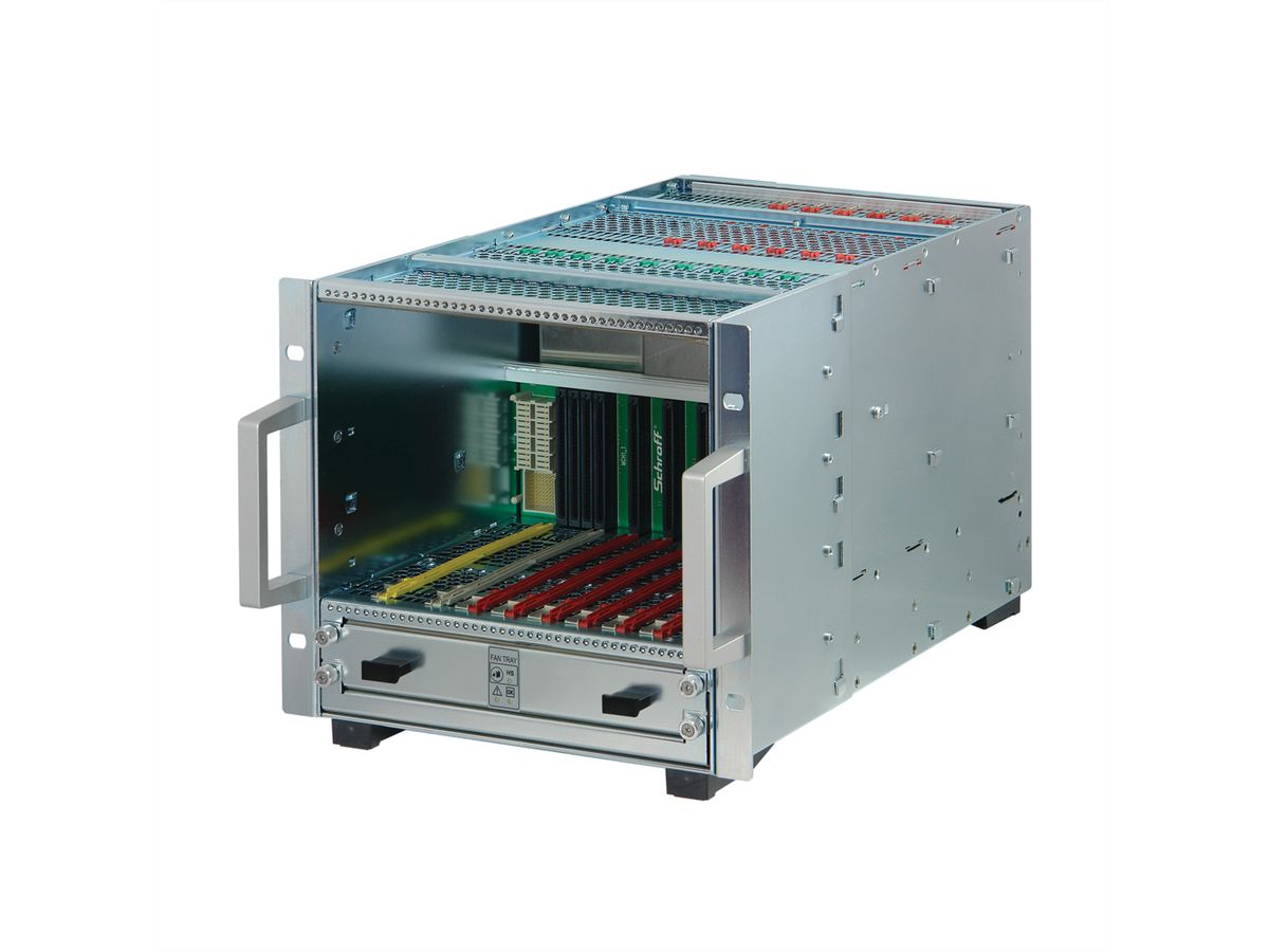 SCHROFF MTCA.4 Kubus systeem voor 7 dubbele AMC modules, 5 HE, 42 PK