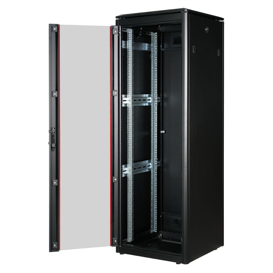 ROLINE 19-inch netwerkkast Pro 36 U , 600x600 BxD Glazen deur zwart