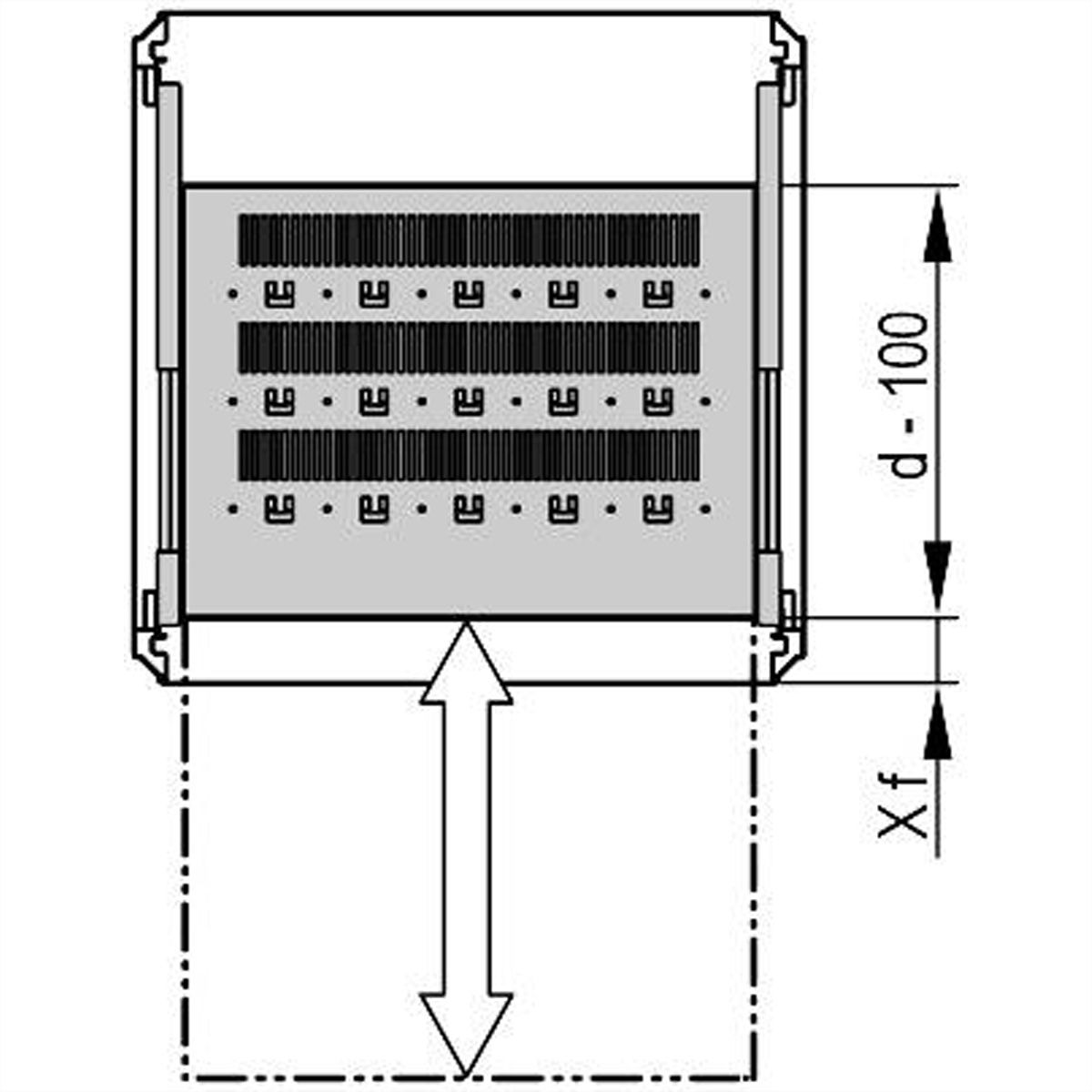 SCHROFF 19" uitschuifbare plank voor Varistar, Novastar, Eurorack, 70 kg, RAL 7035, 800W 700D
