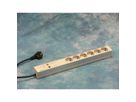 SCHROFF Socket Strip, SCHUKO, 6 Sockets, 19", With Transient Protection and Mains Suppression Filter