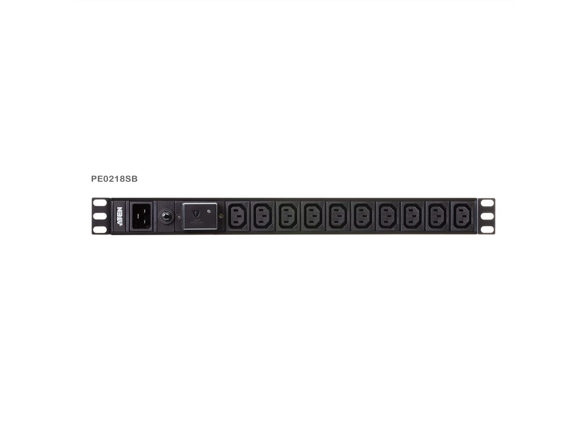 ATEN PE0218SG 1HE 16A 18-poorts basis PDU met overspanningsbeveiliging