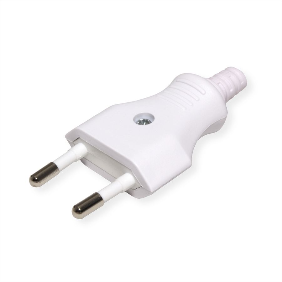 BACHMANN Euro flat plug 2.5A/250VAC, mounting, white
