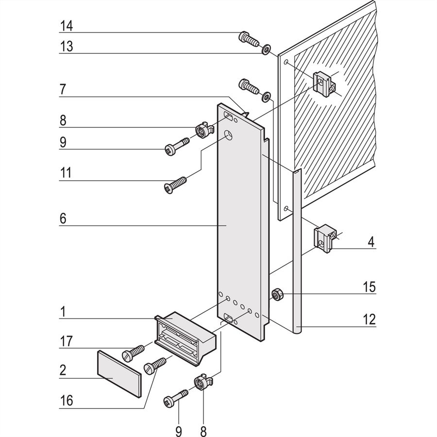 SCHROFF Plug-In Unit Kit With Trapezoid Handle, Shielded, Grey, 3 U, 6 HP