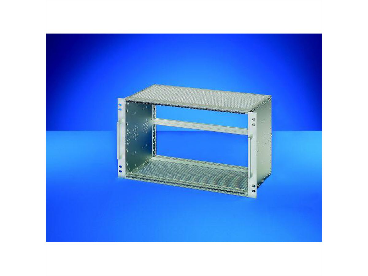 SCHROFF EuropacPRO 19" moduledrager voor rail, afgeschermd, EN 50155, 3 HE, 84 PK, 235 mm