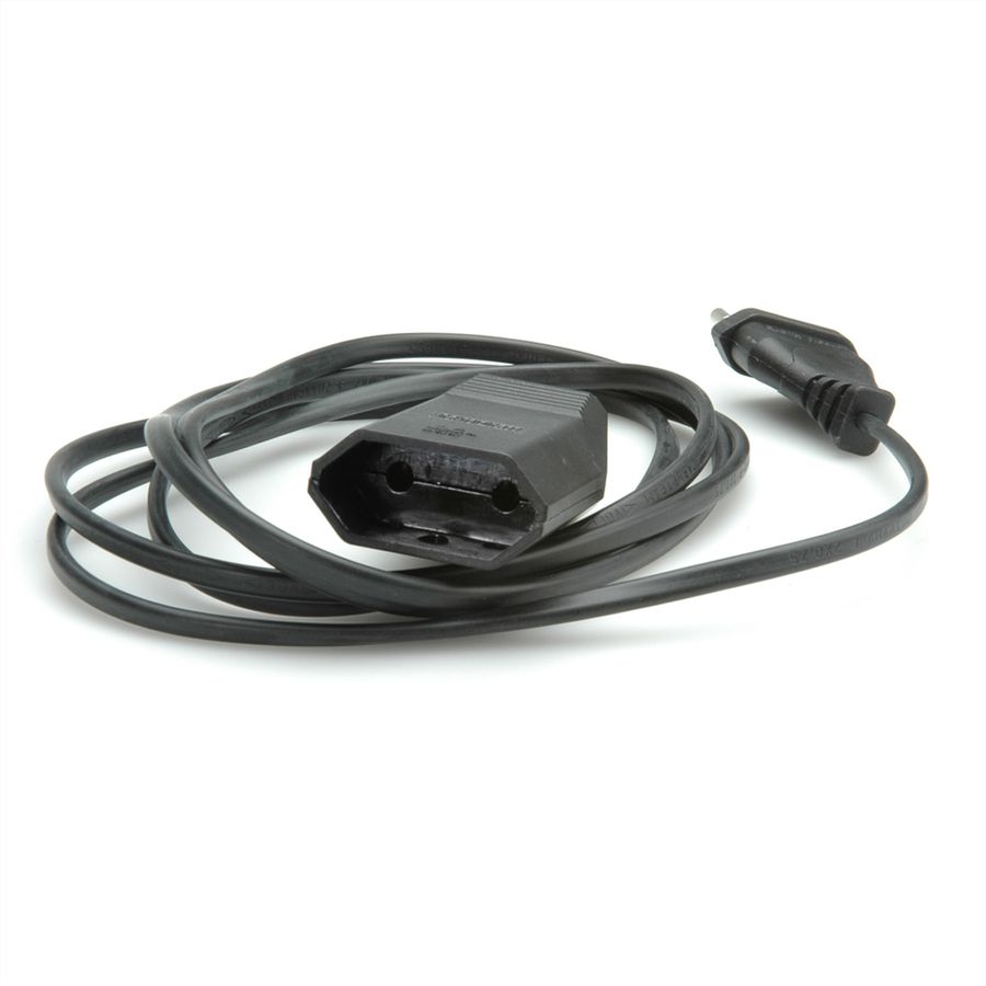 BACHMANN Euro extension lead 230V/2.5A, black, 2 m