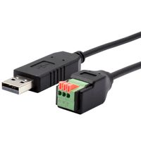 EXSYS EX-13009 USB naar 1x seriële RS-458 kabel met klemmenblok met drukknop