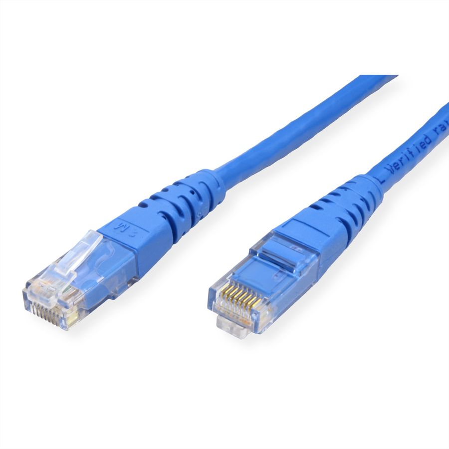 ROLINE Patchkabel Cat.6 UTP (Class E), blauw, 0,3 m