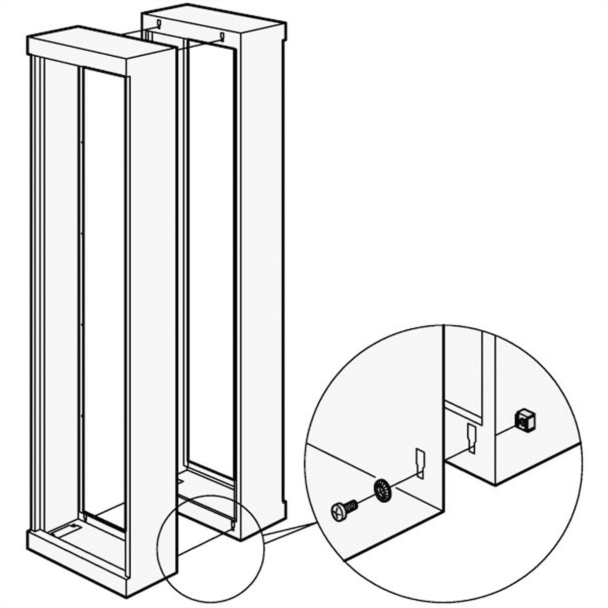SCHROFF Etsirack Back-To-Back Mounting Kit