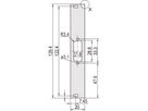 SCHROFF U-profile Front Panel, Shieldable, D-Sub Cutout, 3 U, 4 HP, 1 x 15 Pin, 2.5 mm, Al, Front Anodized, Rear Conductive