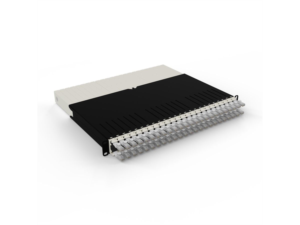 patchbox.one 8RU UTP weiß Cat.6a 0,8m