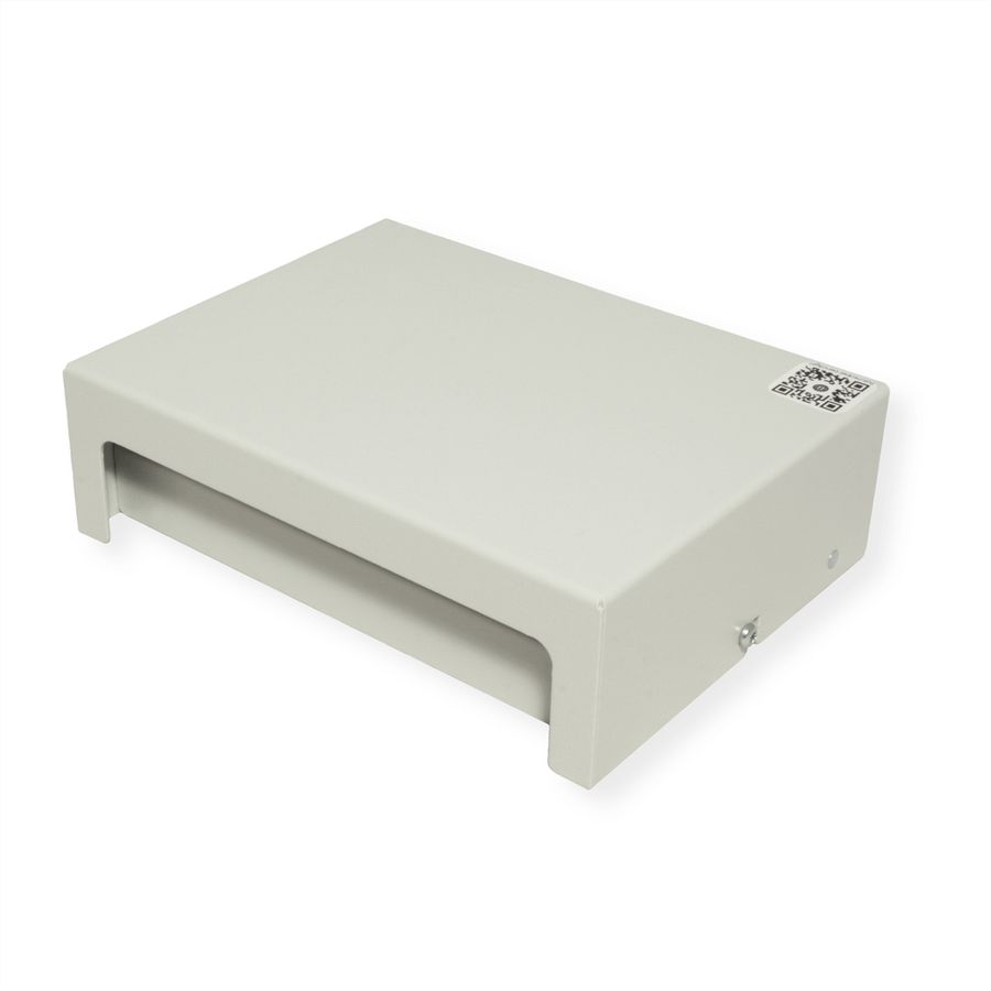 EasyLan preLink / fixLink onderbouw paneel, 8x Keystone, RAL7035
