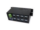 EXSYS EX-1113HMS 16-poorts USB 3.0/3.1(Gen1) HUB Din-Rail-Kit 15KV ESD-overspanningsbeveiliging