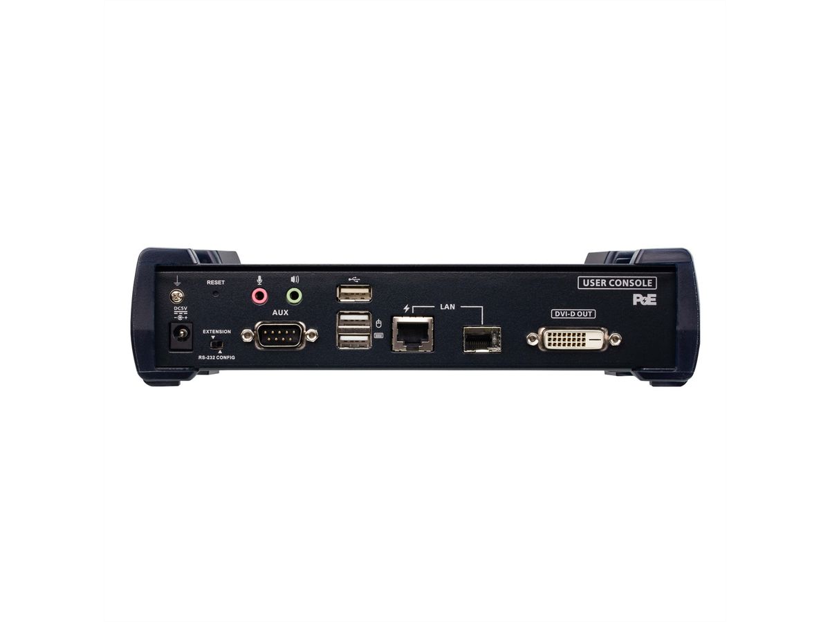ATEN KE6912R DVI-D Dual Link KVM Over IP-extender met PoE ontvanger