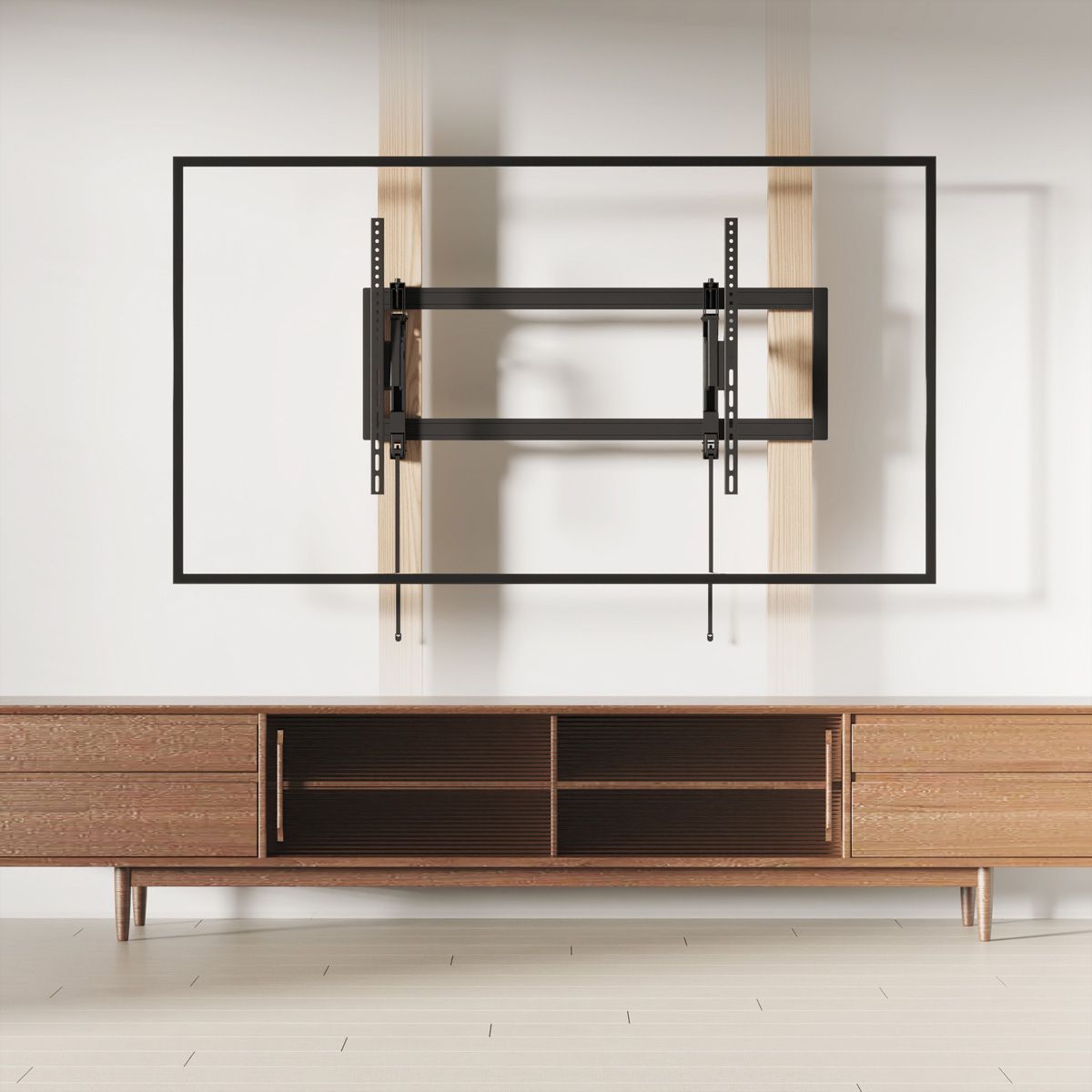 VALUE TV-Wandhalterung, hochbelastbar, ausziehbar, neigbar, <80 kg, <266,7 cm (105"), 1000 x 600