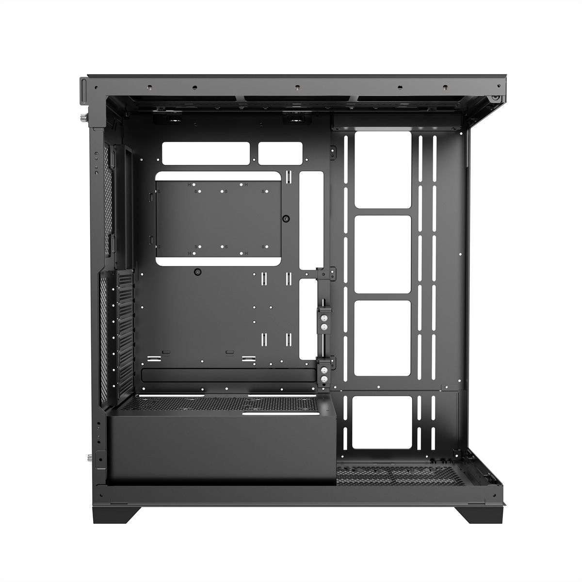 XILENCE Xilent Gleam X818.ARGB Gaming ATX PC-behuizing zwart, RGB ATX Midi Tower