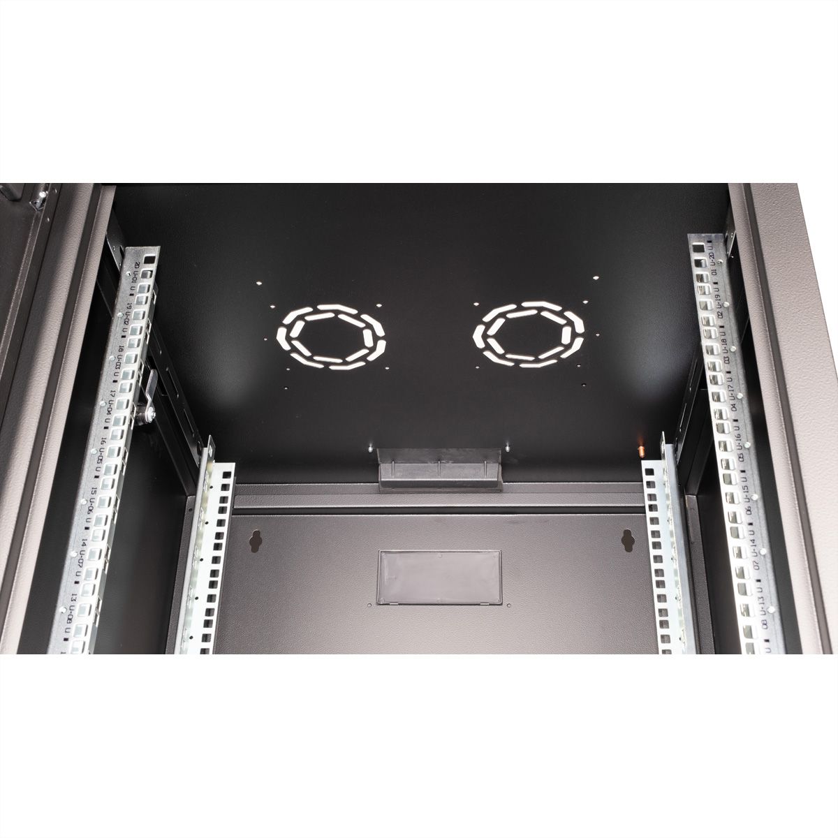 ROLINE 19-inch wall-mounted housing Pro 20 U, 600x600 WxD black