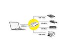 VALUE USB Hub, 4x USB-A Ports (3x USB 2.0 + 1x USB 3.2 Gen1), Type A+C host connection cable