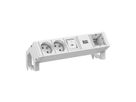 BACHMANN DESK2 white 2xUTE 1xSwitch 1xCM 0,2m GST18 RAL9010