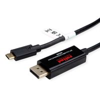 ROLINE Adapterkabel USB-C - DisplayPort, v1.2, bidirectionel, M/M, 2 m