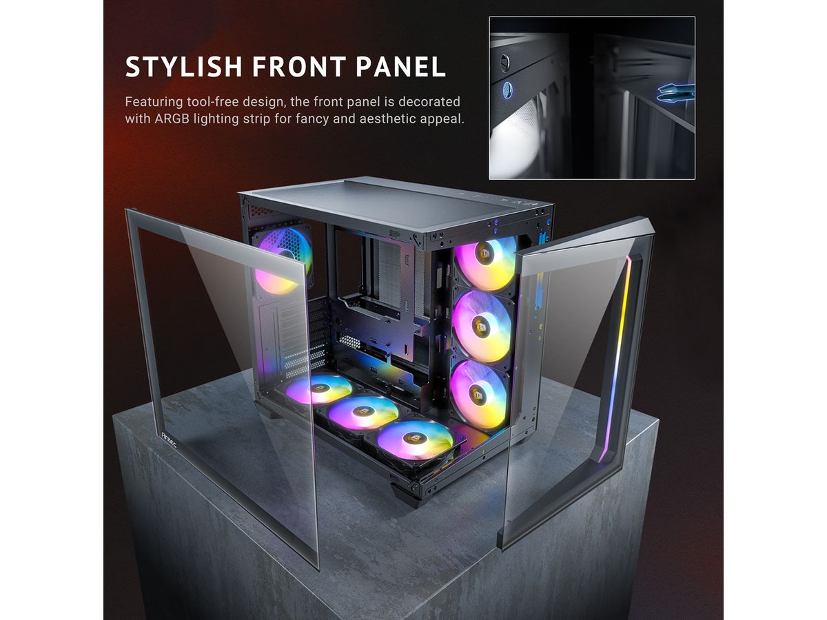 ANTEC Constellation C5 ARGB PC case Midi Tower ATX, black