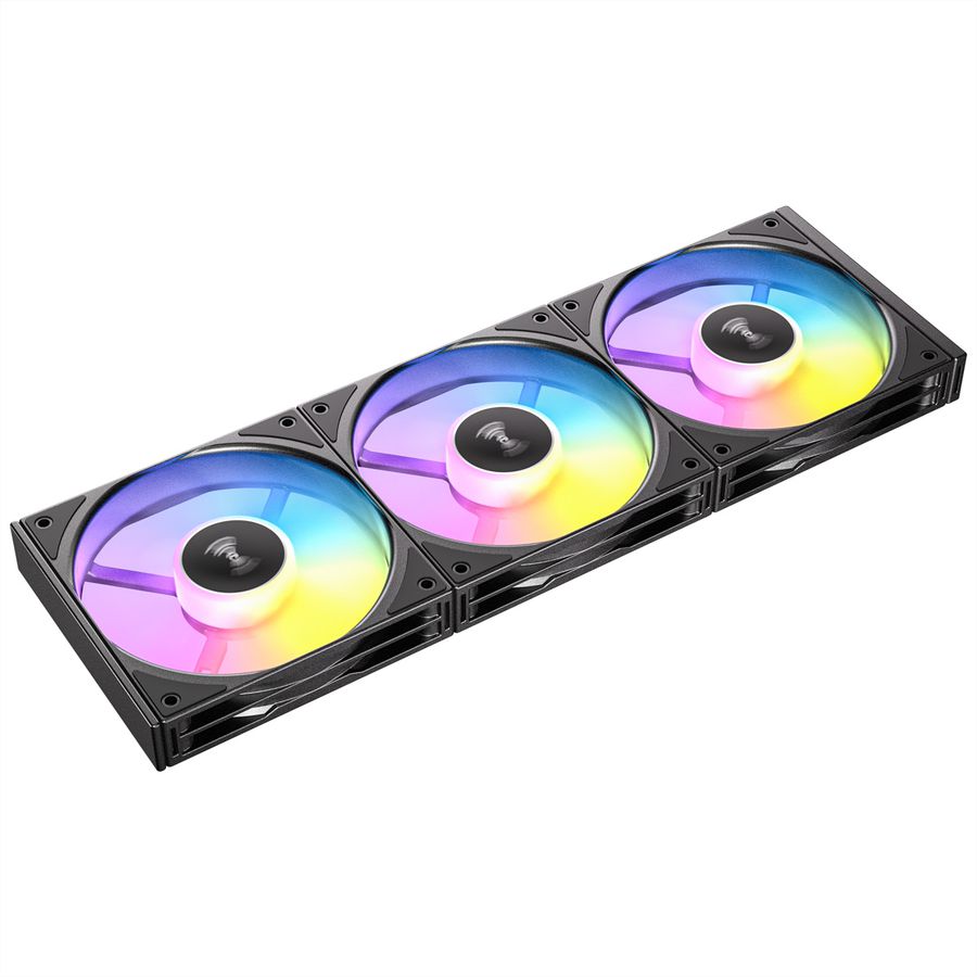 ANTEC C120 ARGB Fan Reverse PC Case Fan 120mm 3-in-1-Pack, black