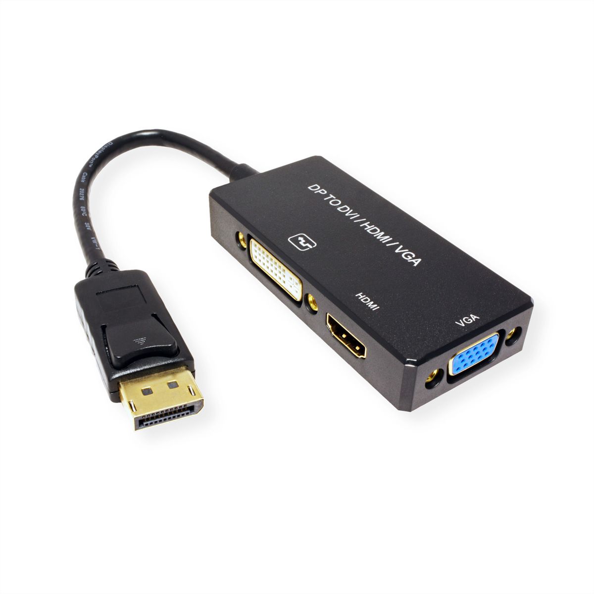 VALUE DisplayPort - VGA / DVI / HDMI Adapter, v1.2, Active