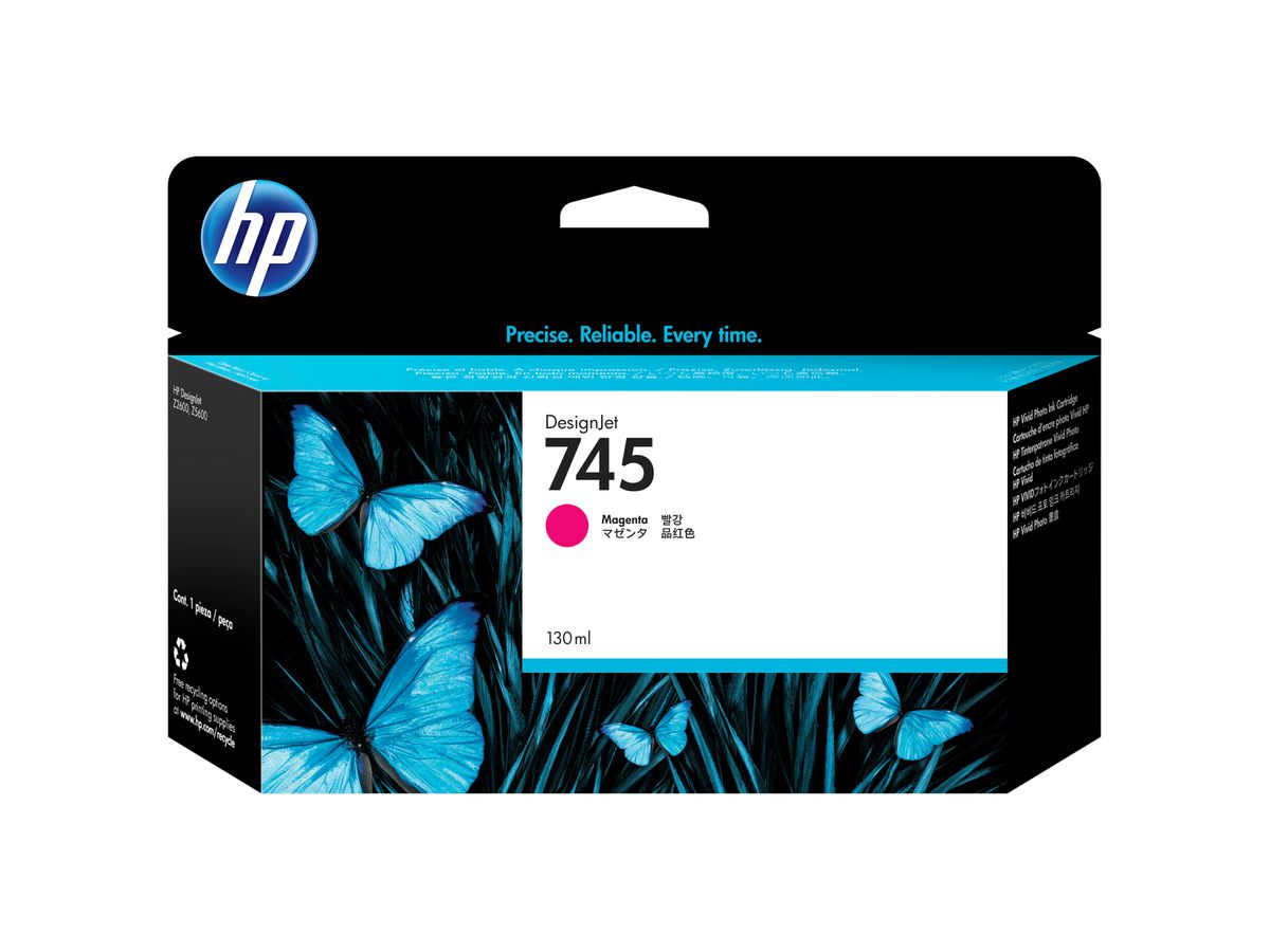 HP 745 130-ml DesignJet Magenta Ink Cartridge