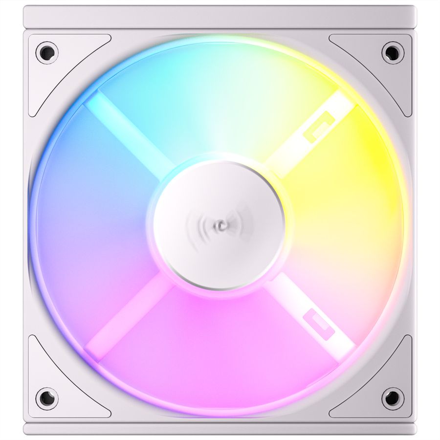 ANTEC C120R ARGB White PC Case Fan, 3-Pack, white