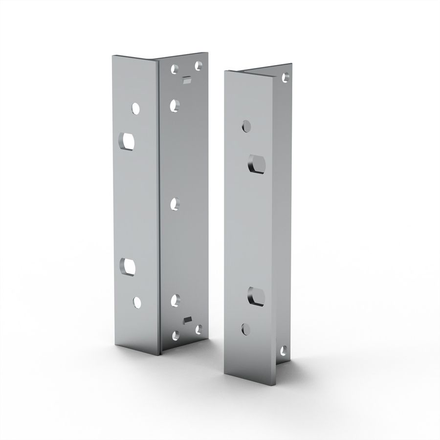 SCHROFF EuropacPRO 19" Bracket for Stainless Steel Gasket, Type F, Handle Holes, 3 U