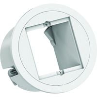 BACHMANN PIX 1xCM RAL9010 Decorative ring in stainless steel look