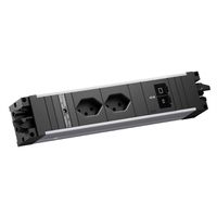 BACHMANN STEP ALU 2xCH 90°, 1x USB C/C 45W