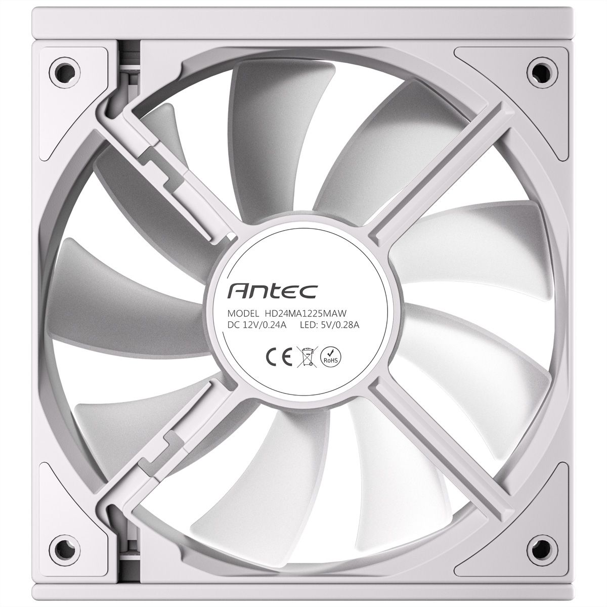 ANTEC C120 ARGB Fan PC Case Fan 120mm 3-In-1-Pack, white