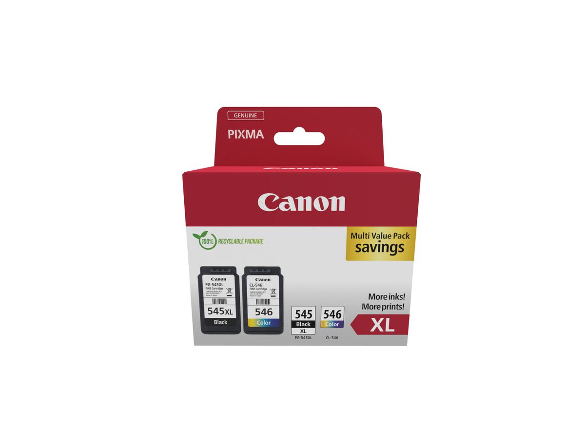 Canon 8286B010 inktcartridge 2 stuk(s) Origineel Hoog (XL) rendement Zwart, Cyaan, Magenta, Geel