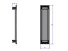 BACHMANN POWER FRAME COVER 6-voudig met deksel zwart