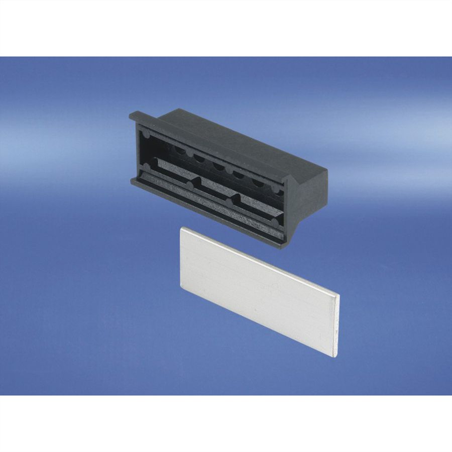 SCHROFF Statische handgreep kunststof trapeziumvormig, zwart, 12 pk