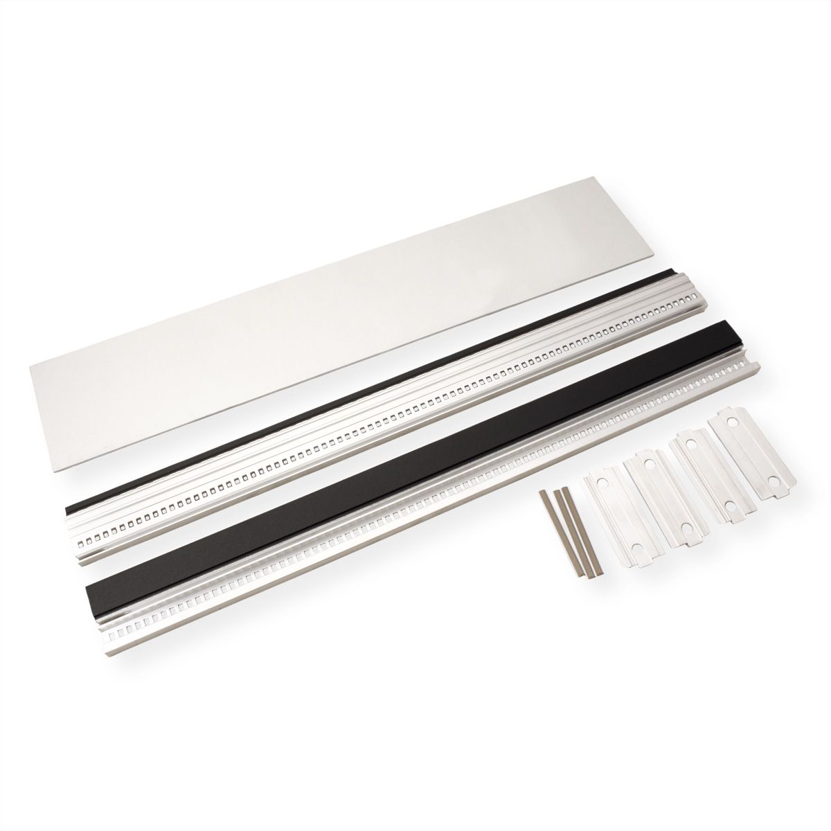 SCHROFF RatiopacPRO EMC Frontplaat, gegroefd, afgeschermd, 2 HE, 84 PK, 2,5 mm, Al, geanodiseerd voor, geleidend achter