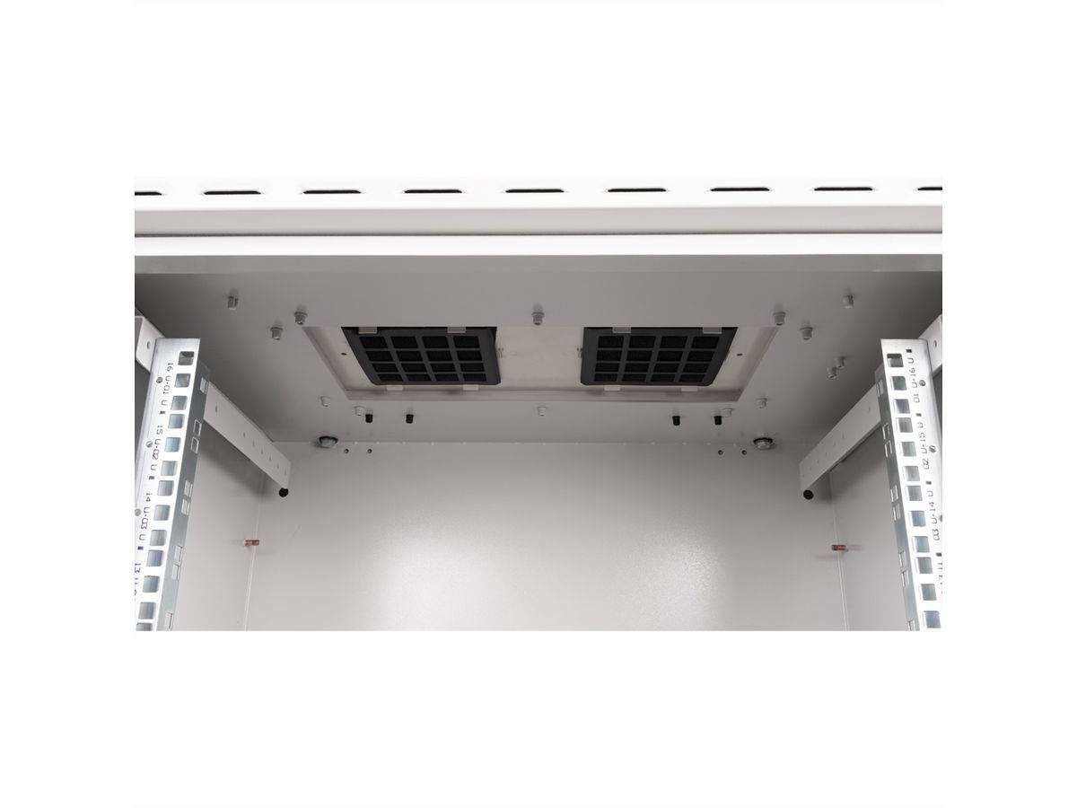 ROLINE 19-inch wandbehuizing Pro 16 U, 600x450 BxT IP55 buiten grijs