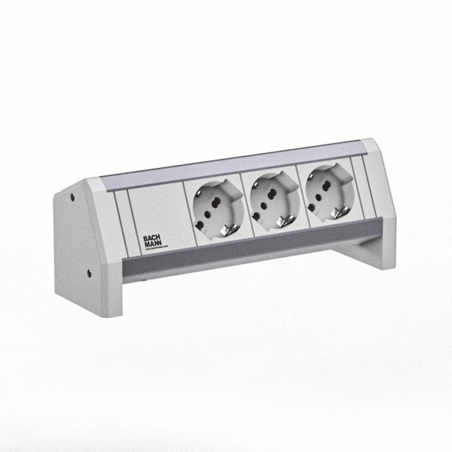 BACHMANN DESK 3xP40 GST18 RAL9010