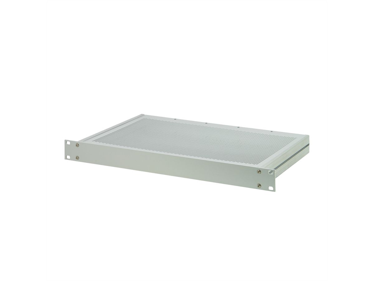 SCHROFF MultipacPRO 19" chassis, aluminium, geperforeerde boven- en onderkant, 4 HE, 460 mm