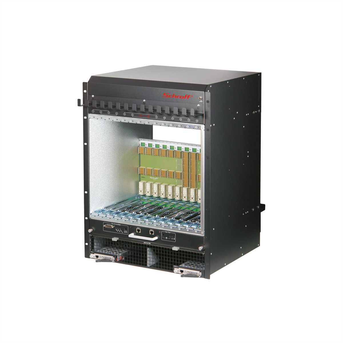 SCHROFF ATCA System 450/40 Series, 14 Slot, DC, Dual Dual Star, Bussed IPMB