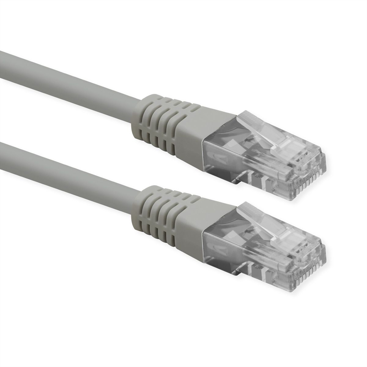 ROLINE Cat.6 (Class E) Patch Cable, UTP, PoE, grijs, 0,3 m