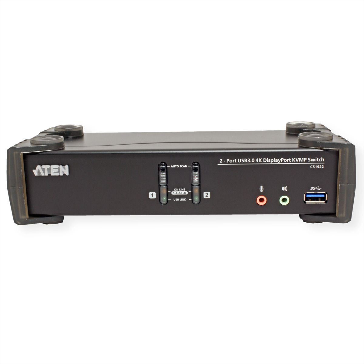 ATEN CS1922 2-poorts USB 3.0 4K DisplayPort KVM switch
