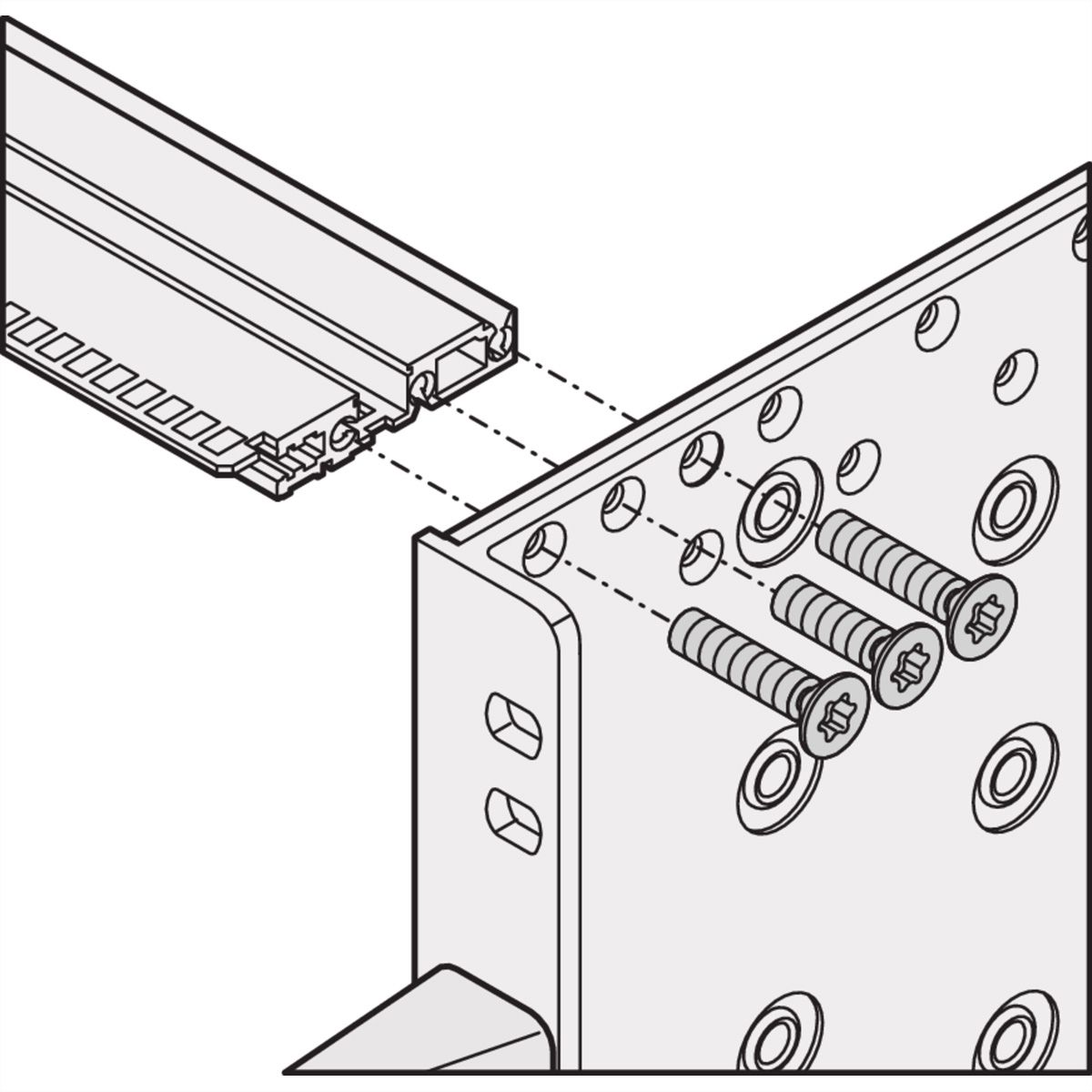 SCHROFF EuropacPRO Side Panel for Textile Gasket, Type R, 6 U, 275 mm