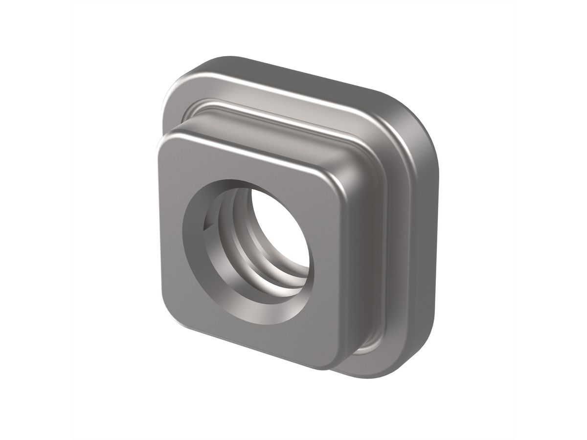 SCHROFF Assembly Parts for Rugged Components, Nut, Square, M4