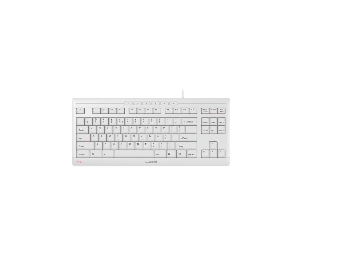 CHERRY STREAM TKL keyboard Universal USB QWERTY English White