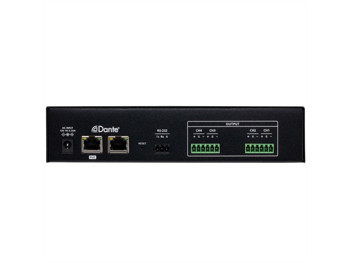 ATEN AD004E DSP Mixer 4-CH Dante Input and Analog Output