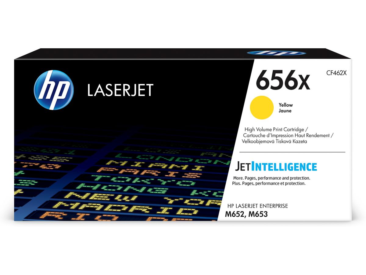 HP 656X High Yield Yellow Original LaserJet Toner Cartridge
