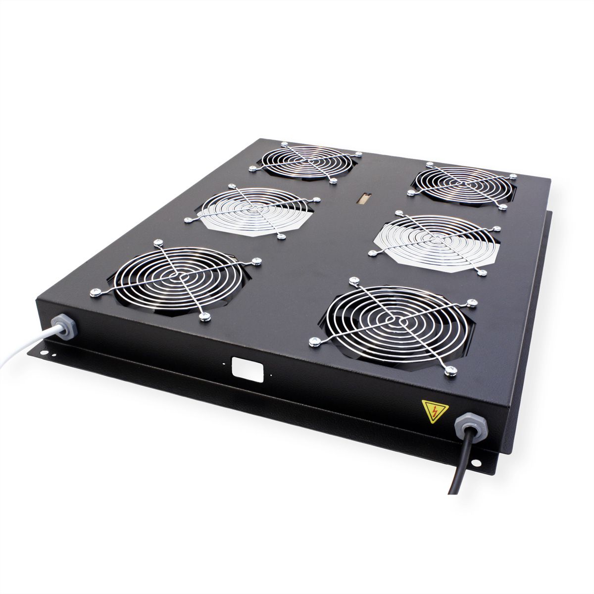 ROLINE 19-inch roof-mounted fan unit 4 fans, Thermostat black